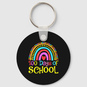 Chaveiro 100º Dia De Escola 100 Dias De Escola Retro Arco-Í