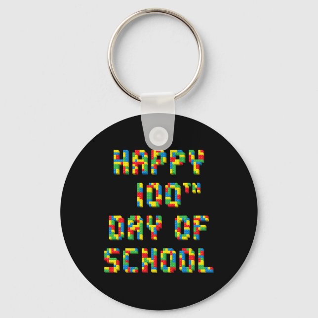 Chaveiro 100º Dia de Escola Construir Blocos Professores Cr (Frente)