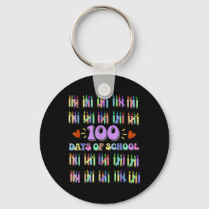 Chaveiro 100º Dia de Professores Crianças 100 Dias de Matem