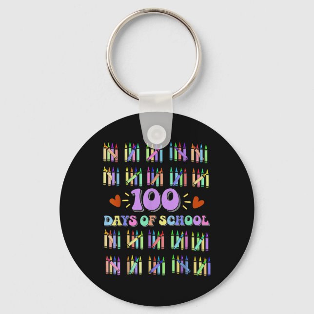 Chaveiro 100º Dia de Professores Crianças 100 Dias de Matem (Frente)