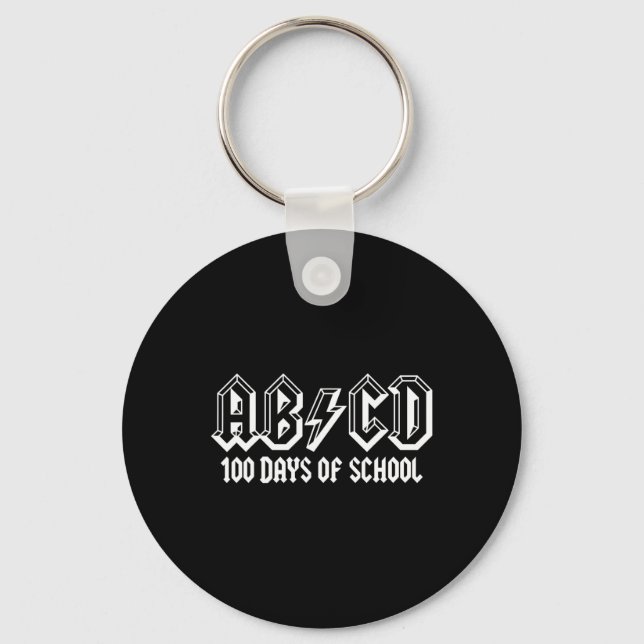 Chaveiro 100º Dia de Professores Crianças Feliz 100 (Frente)