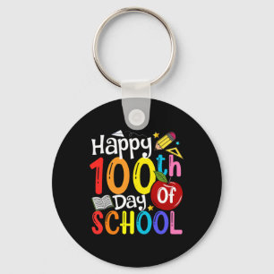 Chaveiro 100º Dia de Professores Estudantes Feliz 100 Dia