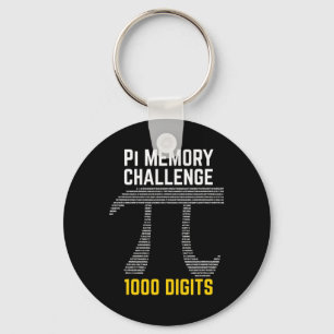 Chaveiro 1000 Dígitos Do Desafio De Memória Pi - Pi Day