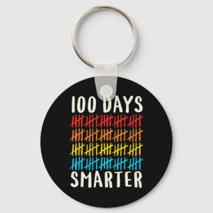 Chaveiro 100.º Dia Da Escola 100 Dias Mais Inteligente Estu