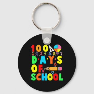 Chaveiro 100.º Dia de Professores Crianças Felizes 100 D