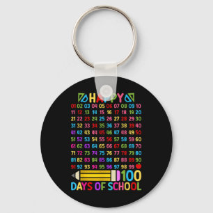 Chaveiro 100.º Dia de Professores Escolares 100 Dias Número