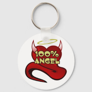 Chaveiro 100% Anjo Coração do Diabo