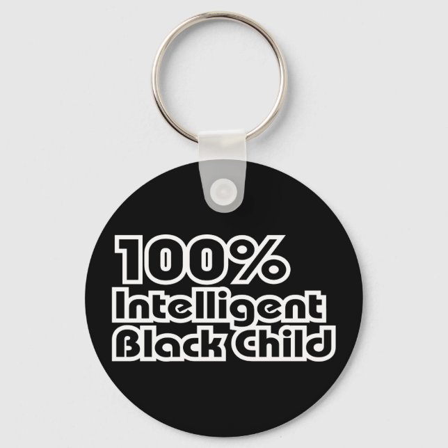Chaveiro 100% de Criança Negra Inteligente (Frente)