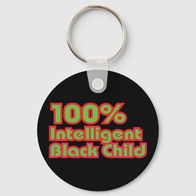 Chaveiro 100% de Criança Negra Inteligente (Frente)