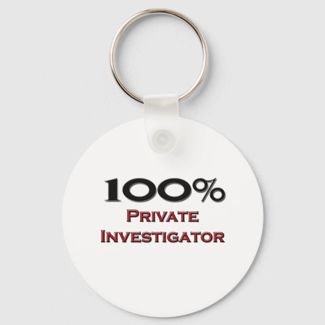 Chaveiro 100% de Investigador Privado (Frente)
