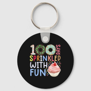 Chaveiro 100 dias borrifados com Cupcake divertido 100 dias