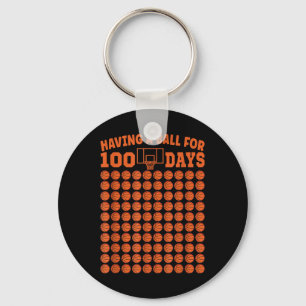Chaveiro 100 Dias De Basquete Escolar 100º Dia Para Rapazes