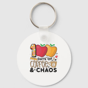 Chaveiro 100 Dias De Café E Caos 100º Dia De Aula T