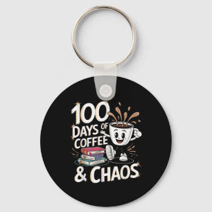 Chaveiro 100 Dias De Café E Caos 100 Dias De Escola