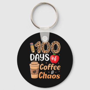 Chaveiro 100 Dias De Café E Caos Professor Alunos 100º Dia