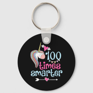 Chaveiro 100 Dias De Camisa Escolar 100 Vezes Mais Intelige