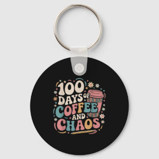 Chaveiro 100 Dias De Caos De Café Camisa 100 Dia De