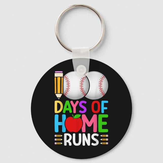 Chaveiro 100 Dias De Casa Executa Baseball 100º Dia De (Frente)