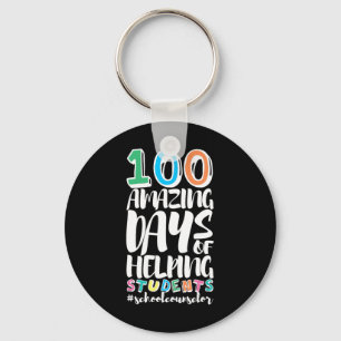 Chaveiro 100 Dias De Conselheiro Escolar Para Estudantes