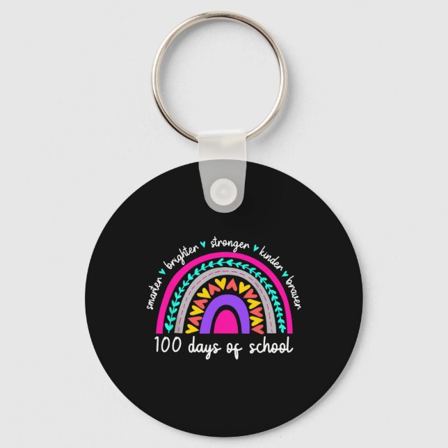 Chaveiro 100 Dias De Corte Da Equipe De Professores Escolar (Frente)