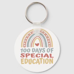 Chaveiro 100 dias de educação especial 100 dias de escola B