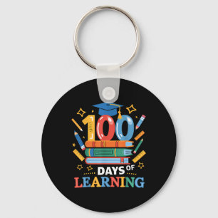Chaveiro 100 Dias De Escola 100 Dias De Professora Aprenden