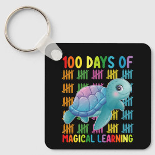 Chaveiro 100 Dias de Escola de Tartaruga de Aprendizado Mág