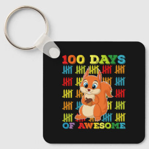 Chaveiro 100 Dias De Esquilo Incrível 100º Dia De Escola