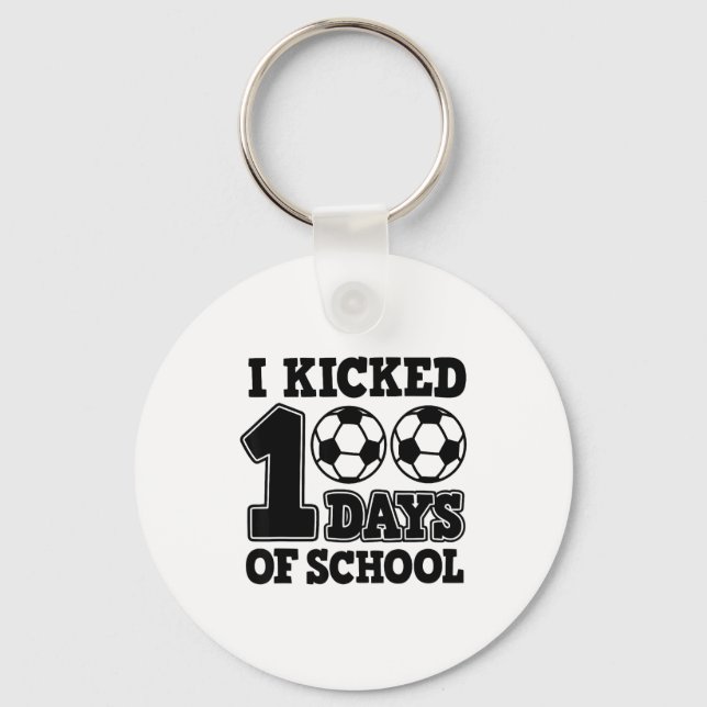 Chaveiro 100 Dias De Futebol De Escola  (Frente)