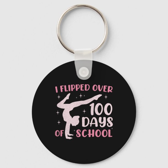 Chaveiro 100 Dias De Ginástica Escolar Mulheres Adolescente (Frente)