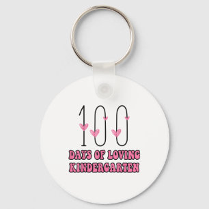 Chaveiro 100 Dias De Professora Adorável Do Jardim De Infân