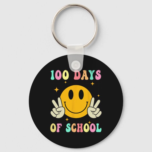 Chaveiro 100 Dias De Professores Do Ensino 100º Dia Da Esco (Frente)