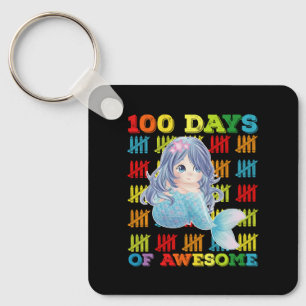 Chaveiro 100 Dias De Sereia Incrível 100º Dia De Escola