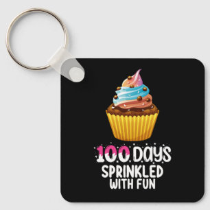 Chaveiro 100 Dias Espalhados Com Diversão Cupcake Professor