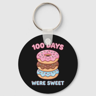 Chaveiro 100 Dias Foram Doce Donut Kawaii 100º Dia De Escol