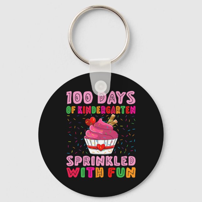 Chaveiro 100 Dias Jardim de Infância Salpicado Com Fun Cupc (Frente)