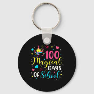 Chaveiro 100 Dias Mágicos 100º Dia de Meninas de Unicórnio