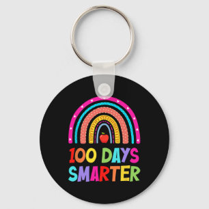 Chaveiro 100 Dias Mais Inteligente Do Arco-Íris Feliz 100 D
