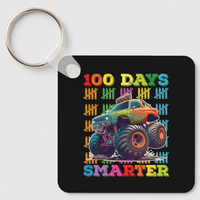 Chaveiro 100 Dias Mais Inteligente Monster Truck 100.º Dia  (Frente)