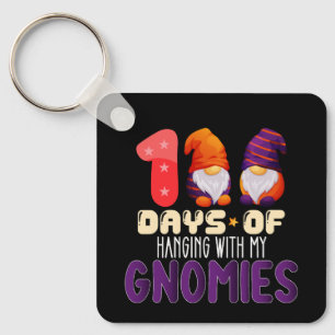 Chaveiro 100 Dias Pendurado Com a Escola dos Meus Gnomos