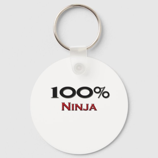 Chaveiro 100% Ninja (Frente)