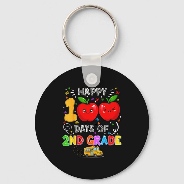 Chaveiro 100th Days Of 2nd Grade 100 Days Toddler Girl  (Frente)