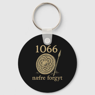 Chaveiro 1066 Naefre Forgyt Nunca Esqueça Viking Inglaterra