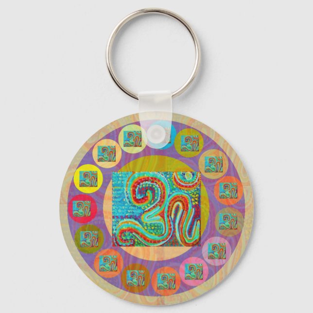 Chaveiro 108 OM MANTRA para todos (Frente)