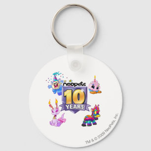 Chaveiro 10o Logotipo do aniversário