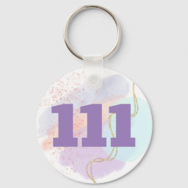 Chaveiro 111 Alinhar e Manifestar Números de Anjos Altos Vi