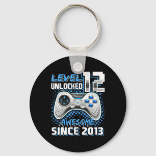 Chaveiro 12 Birthday Boy Nível 12 Gamer 12 Anos Vídeo Gam