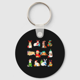 Chaveiro 12 Coelho de Natal Coelho Coelho de Natal Natal 
