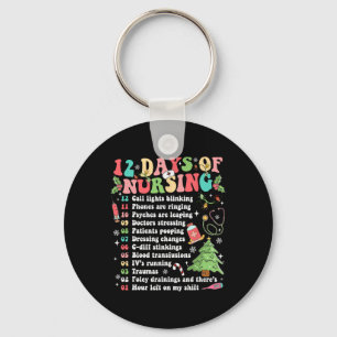 Chaveiro 12 Dias De Enfermagem Enfermeira De Natal Do Hospi