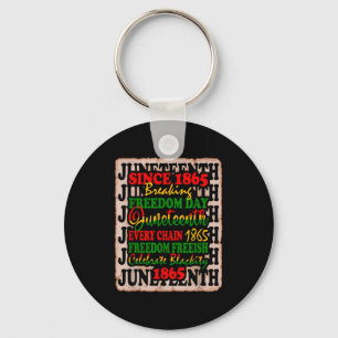 Chaveiro 1865 dia da liberdade juneteenth celebra negritude